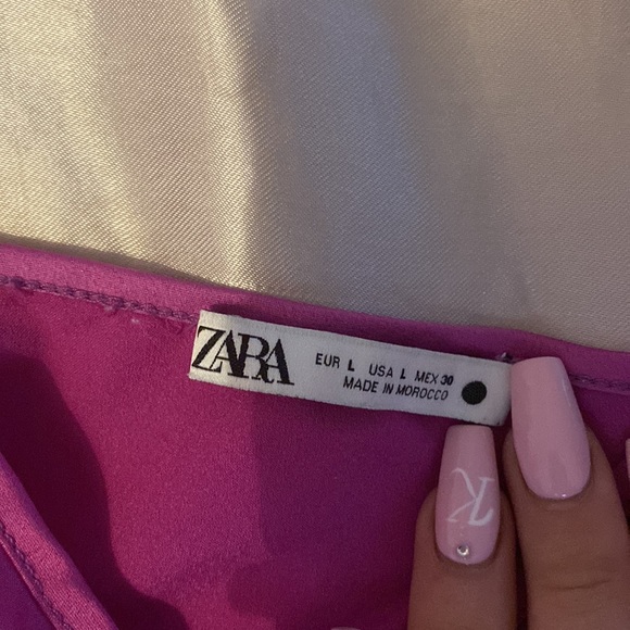 ZARA BAR/PARTY TOP SIZE LARGE - Picture 2 of 4